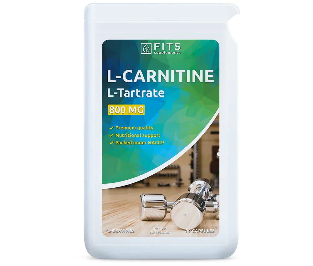 L-Carnitine L-Tartrate 800mg 90 capsules - FITS Dietary Supplements