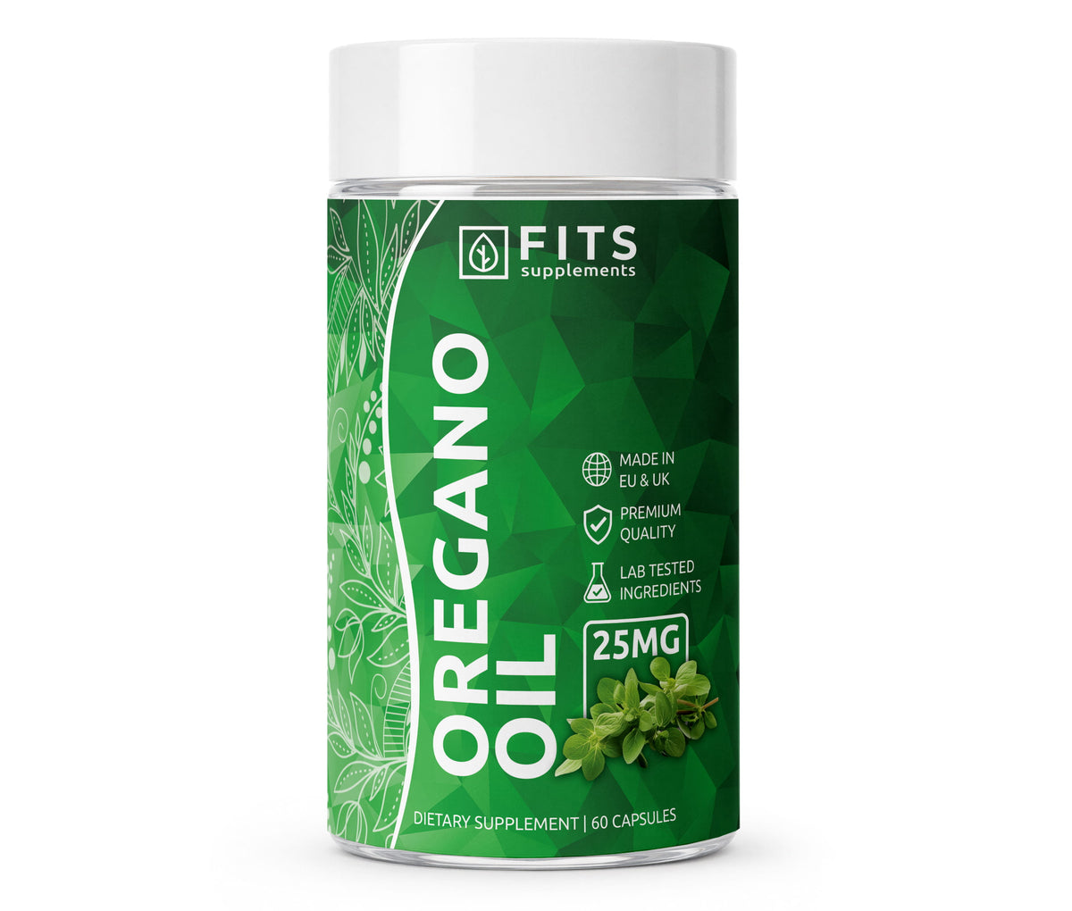 Oregano olie 25mg 60 capsules