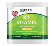 Vitamin K1 100mcg 30 tablets - FITS Dietary Supplements