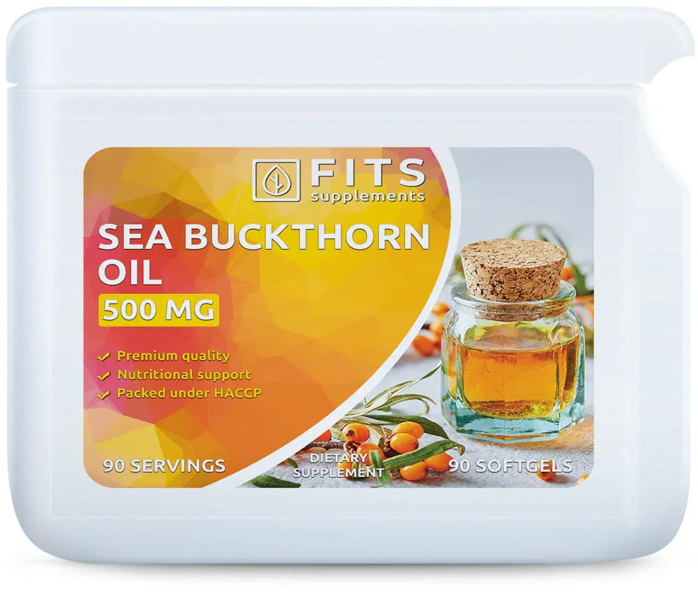 Sea Buckthorn Oil 500mg 90 softgels - FITS Dietary Supplements