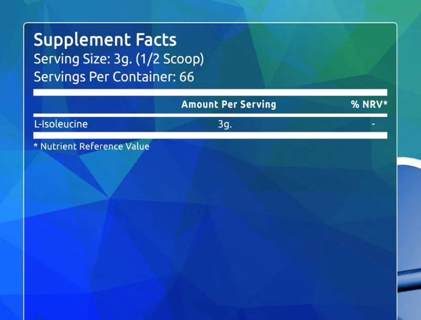 L-Isoleucine powder 200g - FITS Dietary Supplements