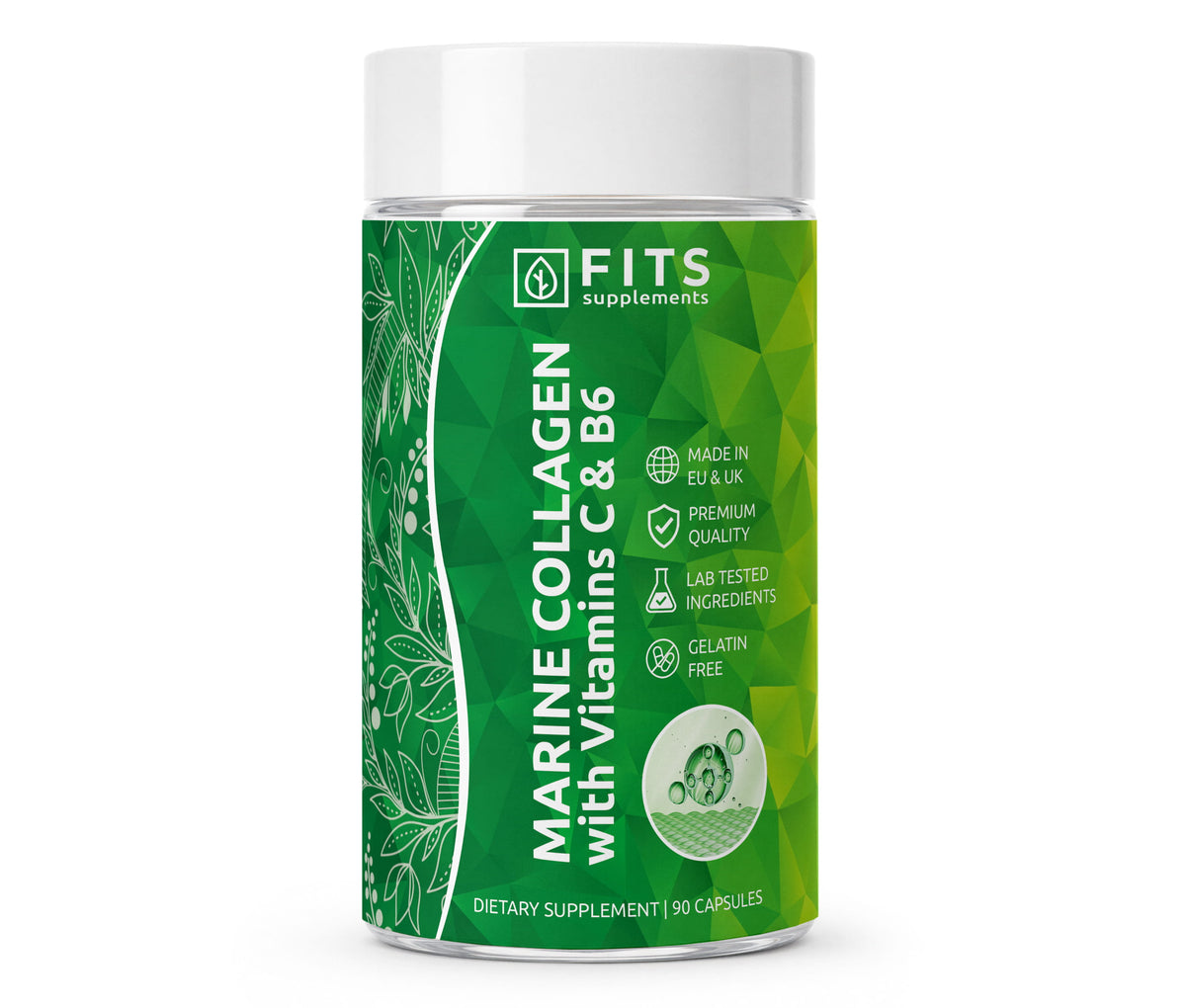 Collagène marin, vitamine C et vitamine B3 90 gélules