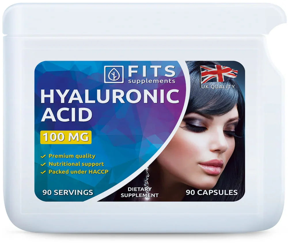 Hyaluronic Acid 100mg 90 capsules - FITS Dietary Supplements