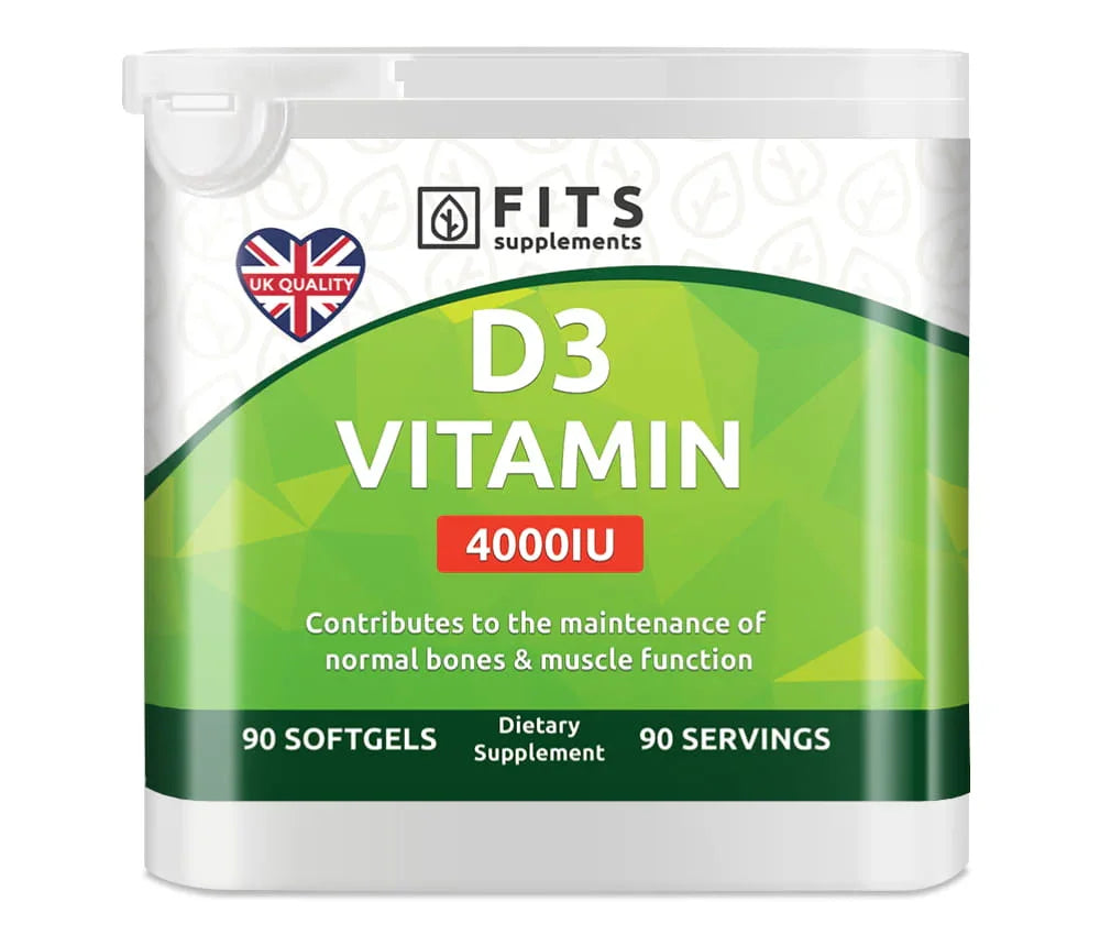 Vitamin D3 4000IU 90 softgels - FITS Dietary Supplements