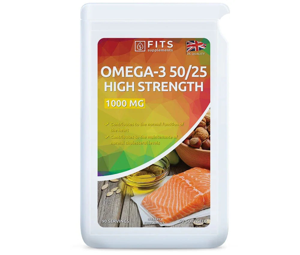 Omega-3 High Strength EPA 500 mg DHA 250 mg 90 softgels - FITS Dietary Supplements