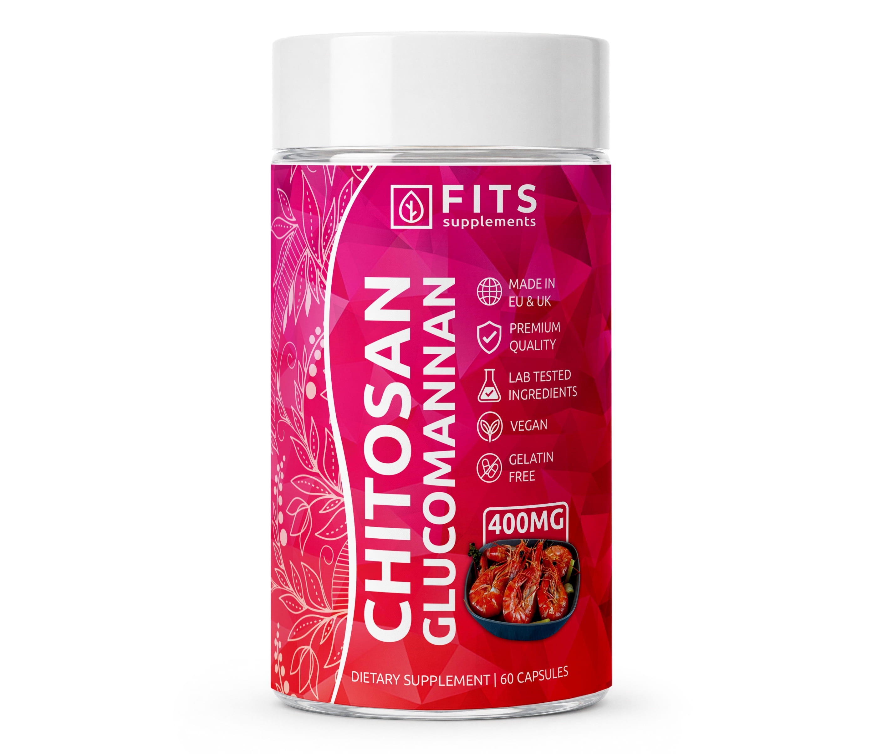 Chitosan en Glucomannan 60 capsules