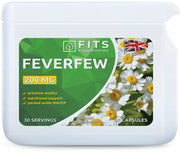 Feverfew 200mg 60 capsules - FITS Dietary Supplements