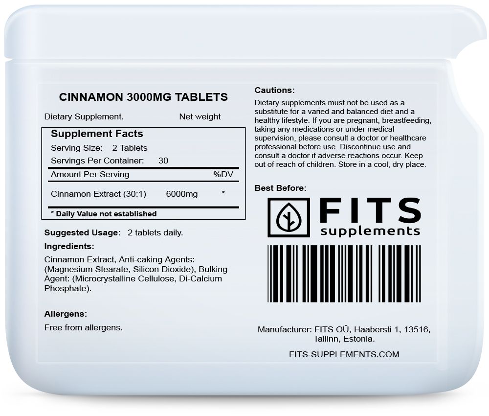 Zimt 3000 mg Tabletten