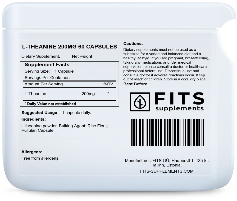 L-Théanine 200mg 60 gélules