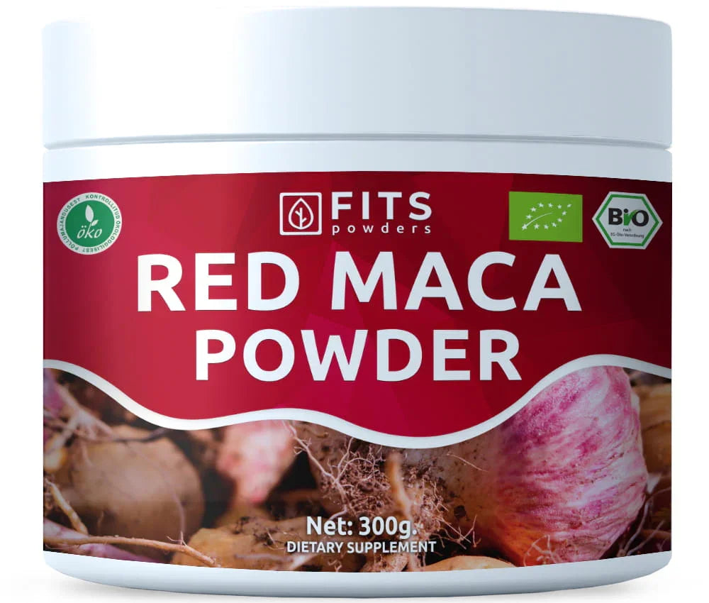 BIO Organic Red Maca powder 300g - FITS Dietary Supplements
