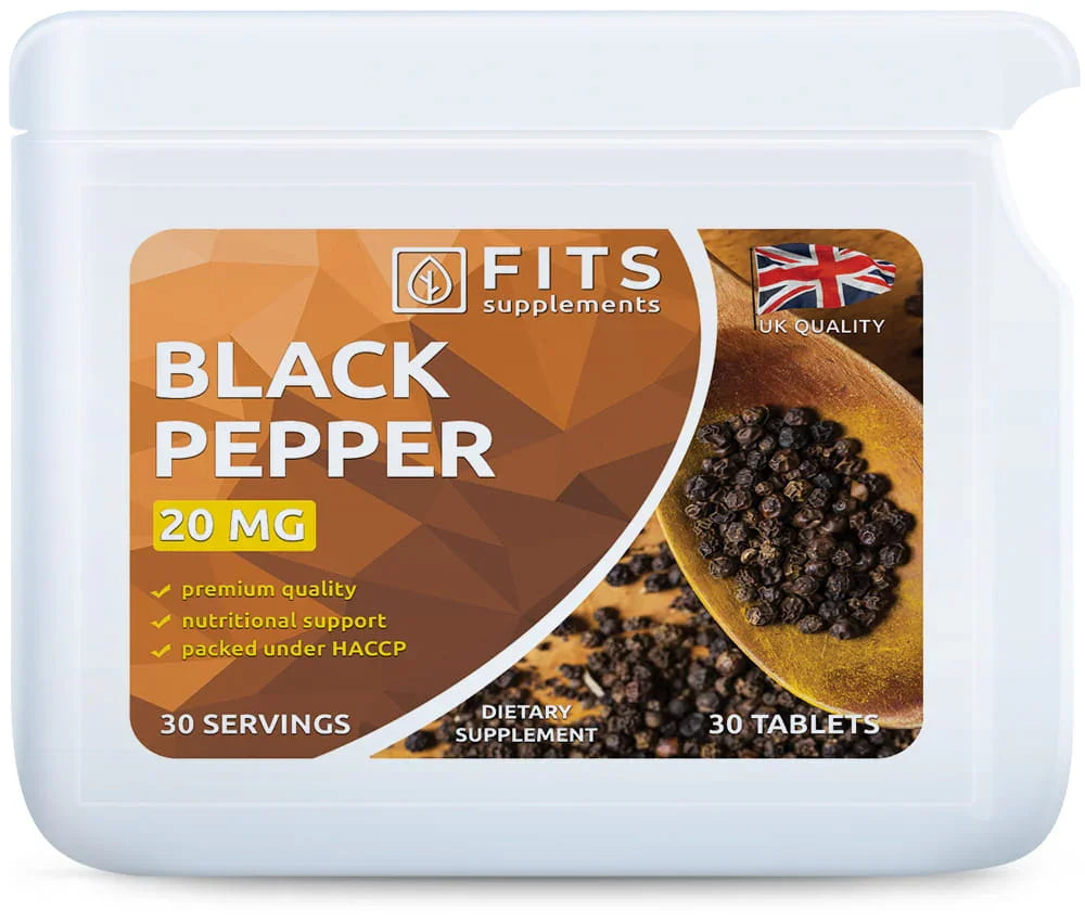 Black Pepper 20mg 30 tablets - FITS Dietary Supplements