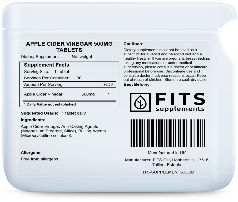 Apfelessig 500 mg Tabletten