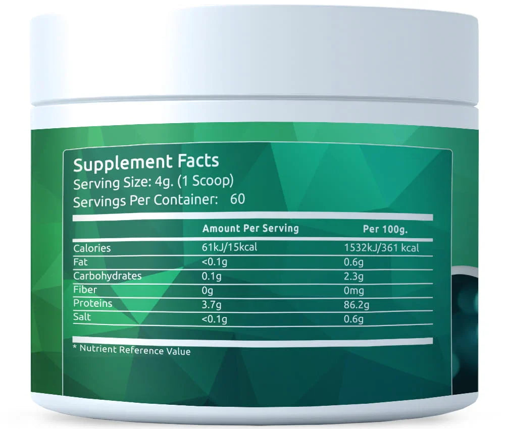 Premium Hydrolyzed Marine Collagen powder 240g - FITS Dietary Supplements