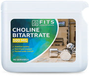 Choline Bitartrate 500mg 90 capsules - FITS Dietary Supplements