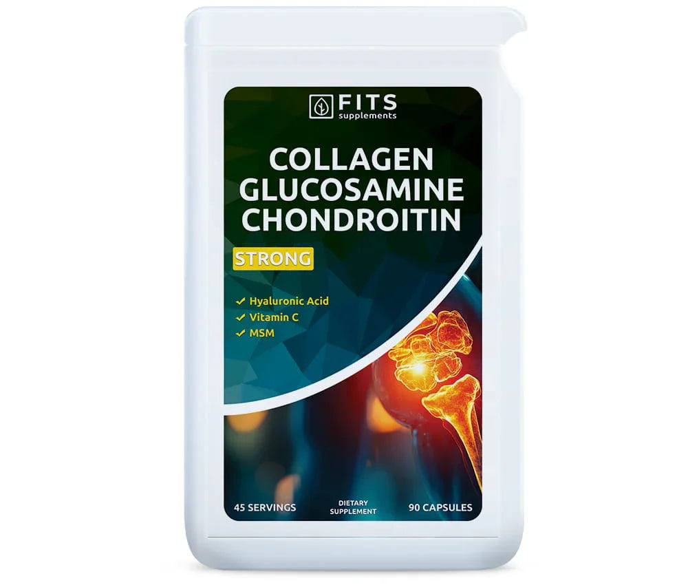 Collagen Glucosamine Chondroitin Strong 90 capsules - FITS Dietary Supplements