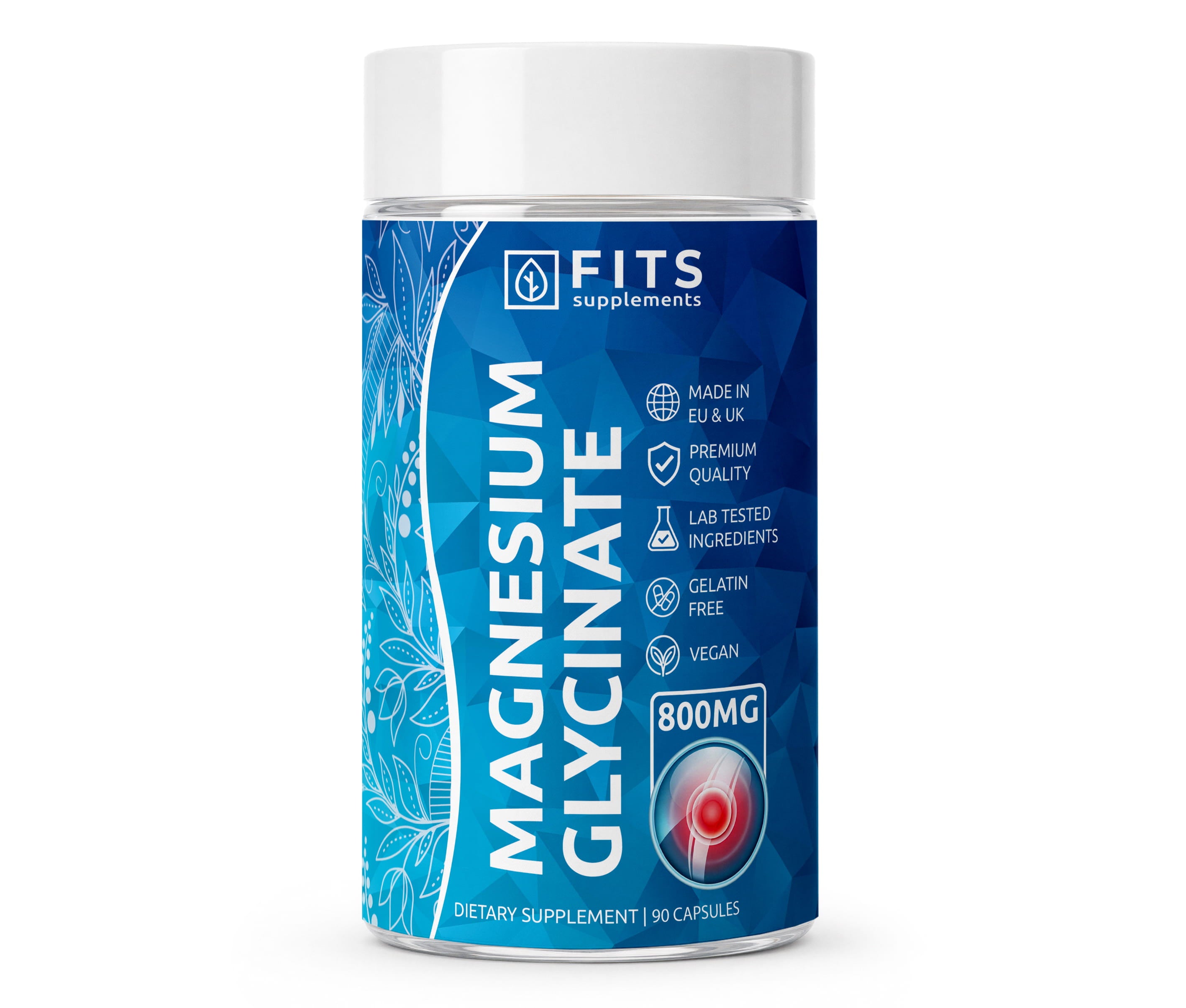 Glycinate de magnésium 800 mg 90 capsules
