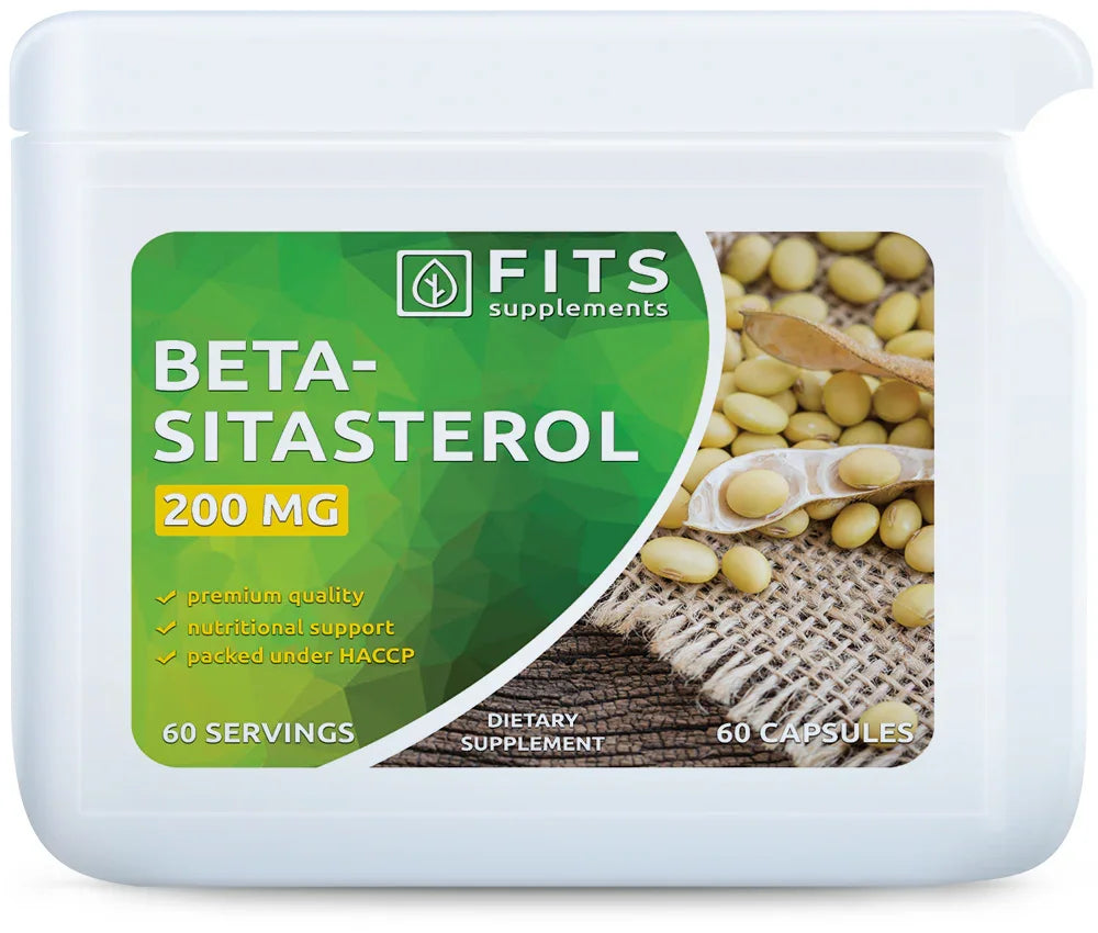 Beta-Sitosterol Plant Sterols 200mg 60 capsules - FITS Dietary Supplements
