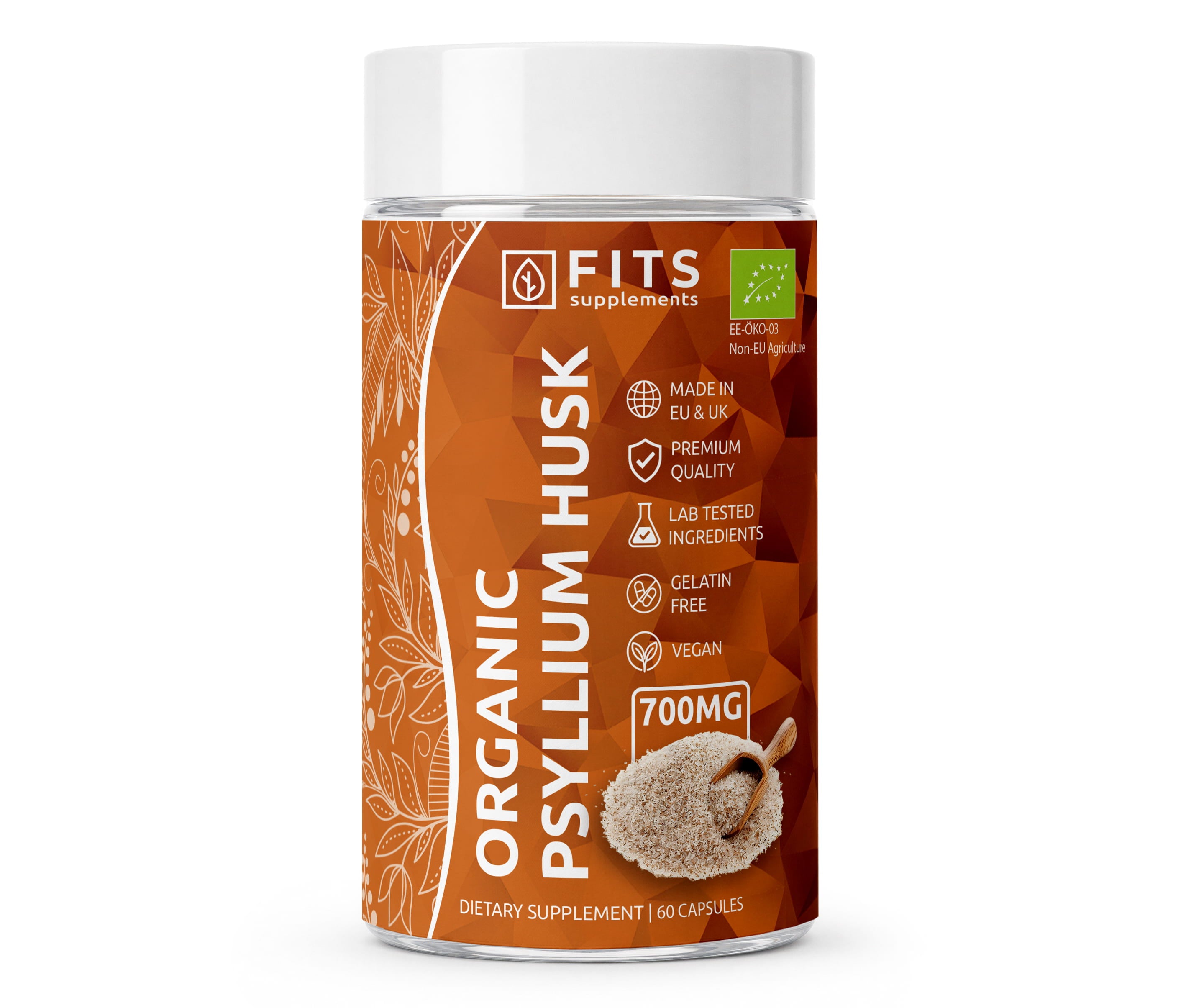 Psylliumschil biologisch 700mg capsules