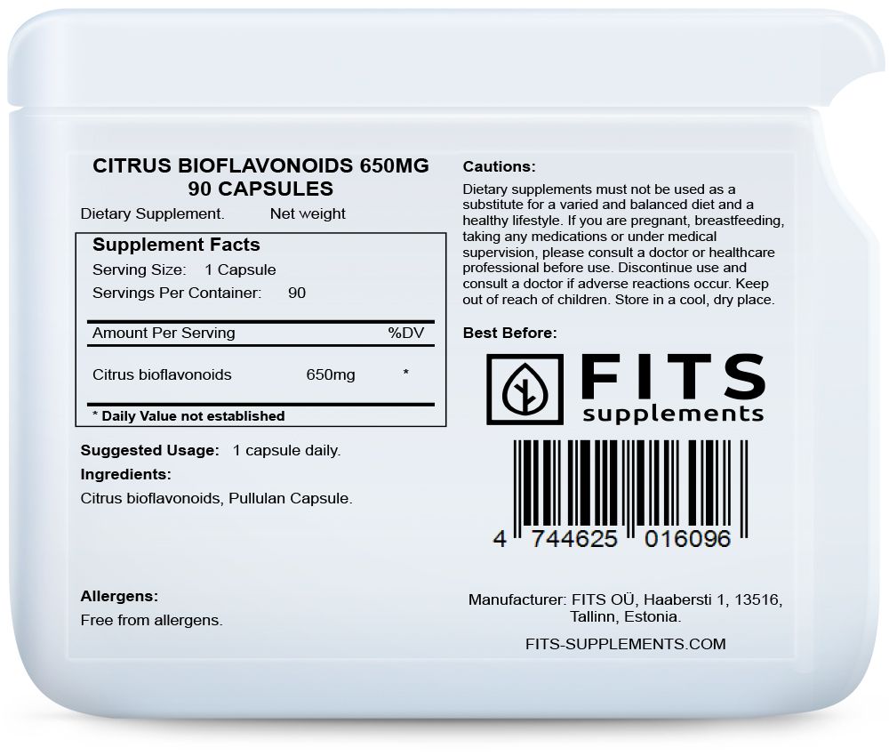 Citrus Bioflavonoids 650mg 90 Kapseln