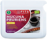 Organic Mucuna Pruriens 400mg 60 capsules - FITS Dietary Supplements