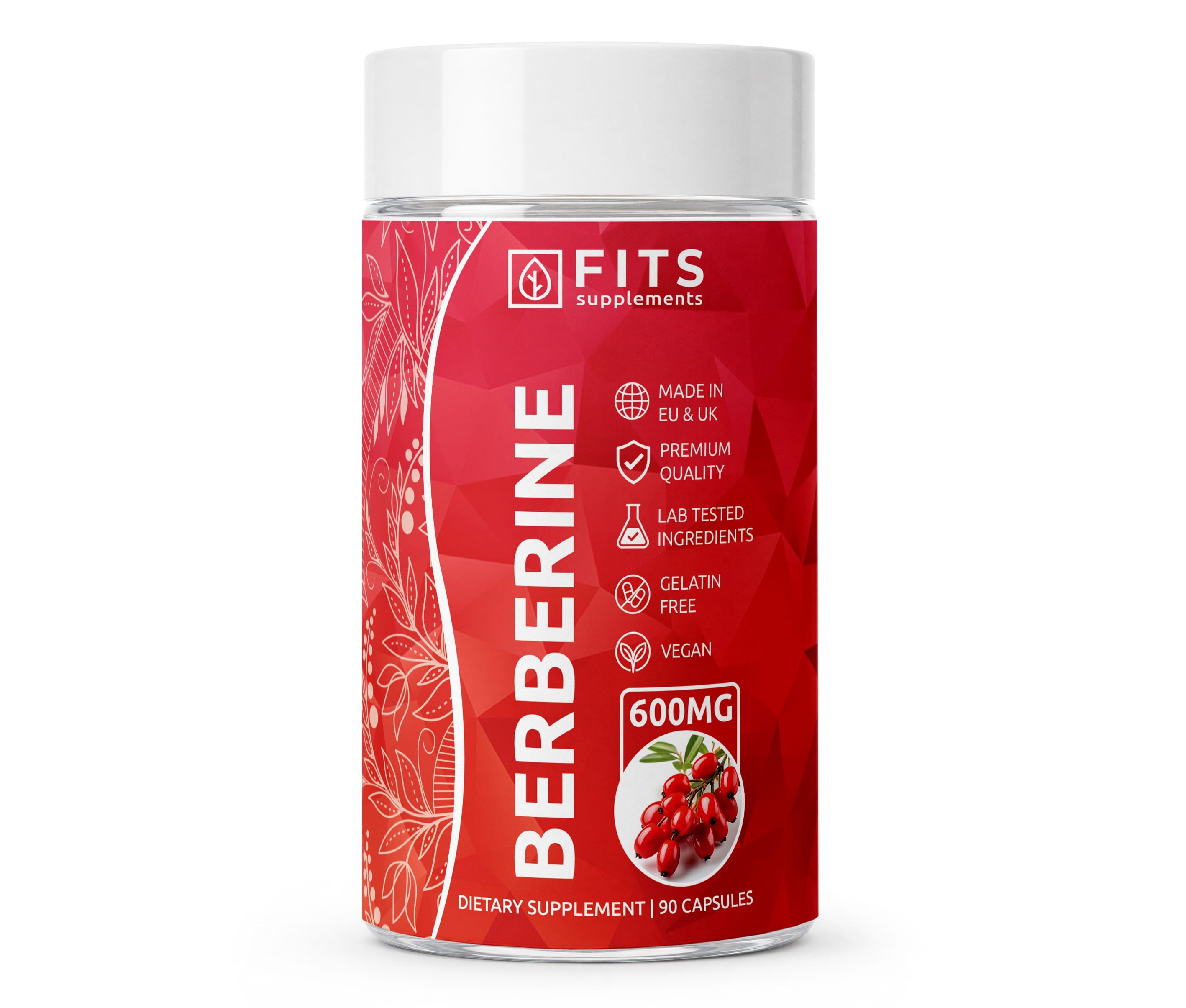 Berbérine HCL Forte 600mg 90 capsules