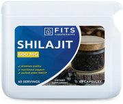 Shilajit Fulvic acid 600mg 60 capsules - FITS Dietary Supplements