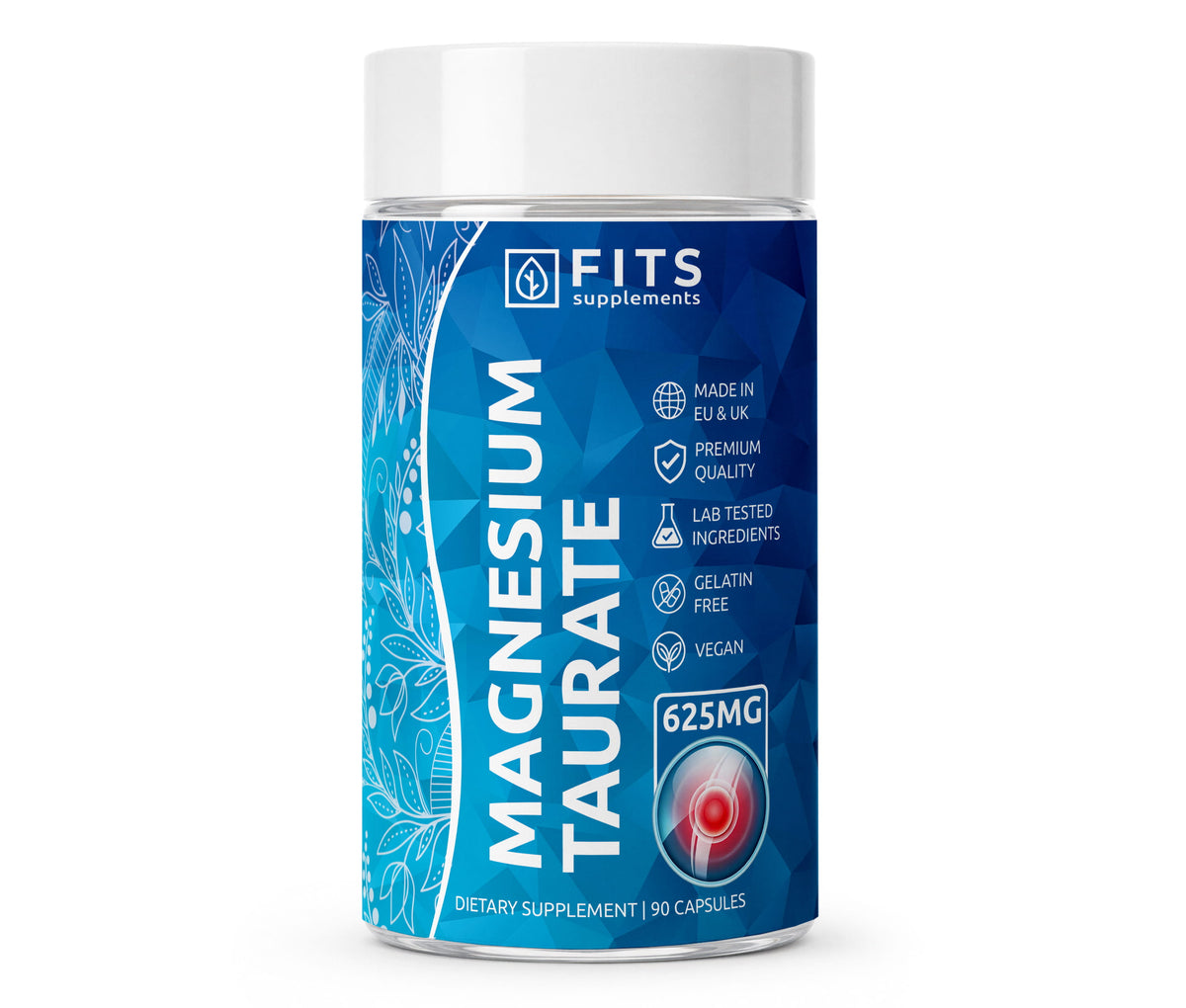 Taurate de Magnésium 625 mg 90 capsules
