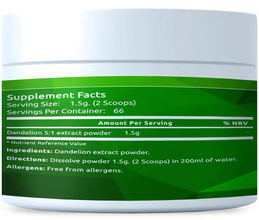 Dandelion extract powder 100g - FITS Dietary Supplements